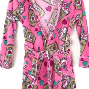 (SOLD)❤Justice pink coffee robe
